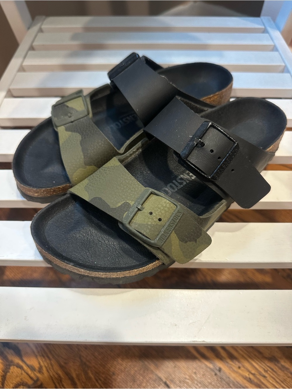 Birkenstock Split Birko-Flor Camouflage Sandals